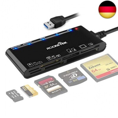 Kartenleser USB 3.0, Rocketek 7-in-1-Speicherkartenleser, USB 3.0 (5 Gbps)