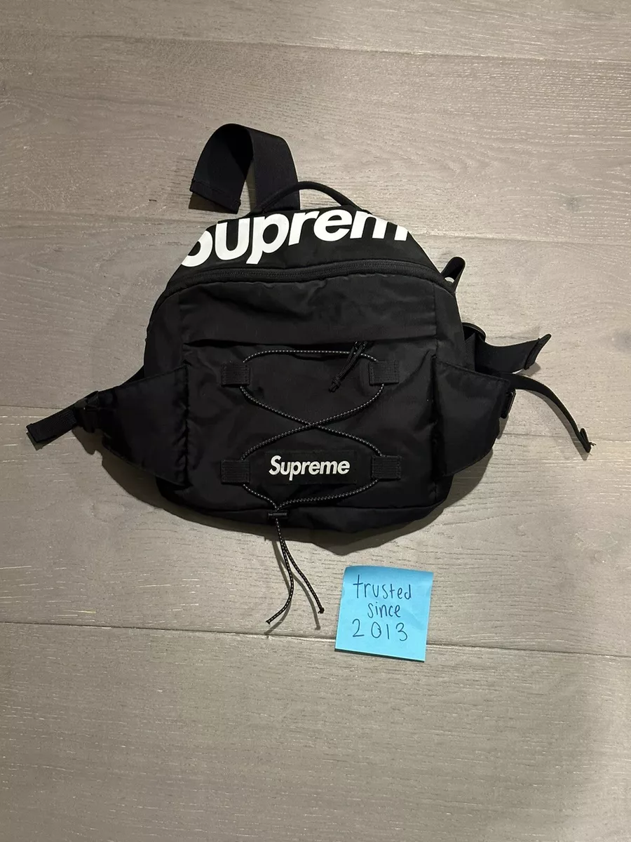 Supreme Logo Waist Bag Black