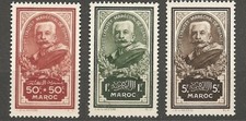 TIMBRE MAROC  MOROCCO  N°150 à 152 - Lyautey - Neuf sans gomme