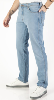 Wrangler Jeans Herren Texas Stretch Straight 'Light Blue' B-Ware WA261