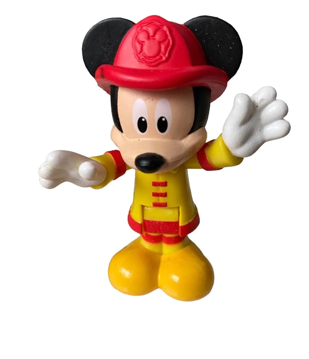 Mickey Mouse Clubhouse Mickeys Fire Truck Figure Fireman Disney 3