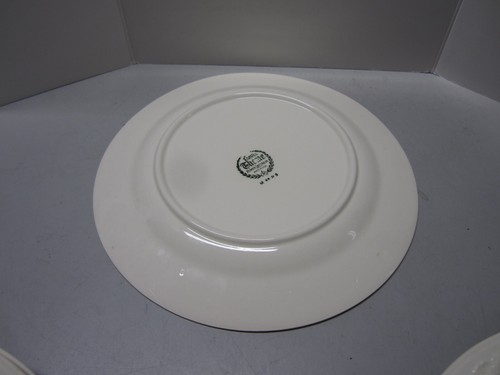 Homer Laughlin China Eggshell Theme L44n5 White Pink Rose Dinner Plate Set of 8 - Picture 10 of 23