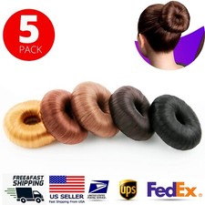 5X Hair Bun Extension Synthetic Drawstring Perfect Ballet Bun Girls Ladies
