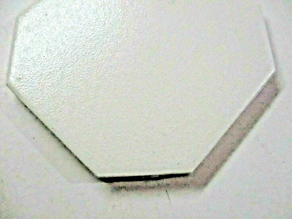 1 azulejo Olean AO EE. UU. 4-1/4 octágono 1970 cristalino brillo piso de cerámica blanco roto Foto 3 de 4