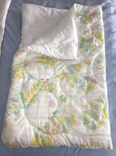 Kendall Company Baby Toddler ABC Pastel Zip Quilt Sleeping Bag Sack VTG Made USA