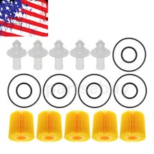 5pcs New Oil Filter Kit For Toyota Avalon Camry RAV4 Sienna 2.5L 3.5L 2013-17