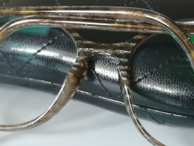 Chanel 3282 c1444 Eyeglasses Glasses Brown Stripe w/ Gold CC