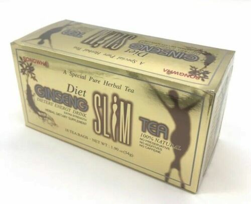 Diet ginseng thé mince pour la perte de poids, force supplémentaire, 3 gX18 sacs 1,90 oz paquet de 2 - Photo 2 sur 5