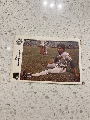 1981-82 Venezuelan Winter League Sticker Jorge Carpio Valencia #180