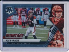 JOE BURROW 2021 PANINI MOSIAC NFL FOOTBALL MONTAGE #MON-5 2ND YEAR CARD BENGALS