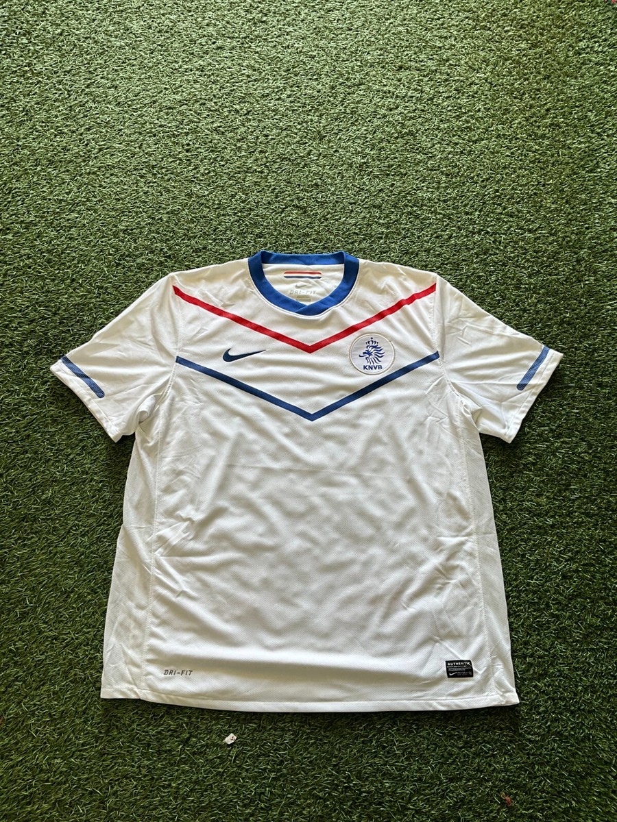 Nike Netherlands Men's Away Jersey 10/11 - White | eBay