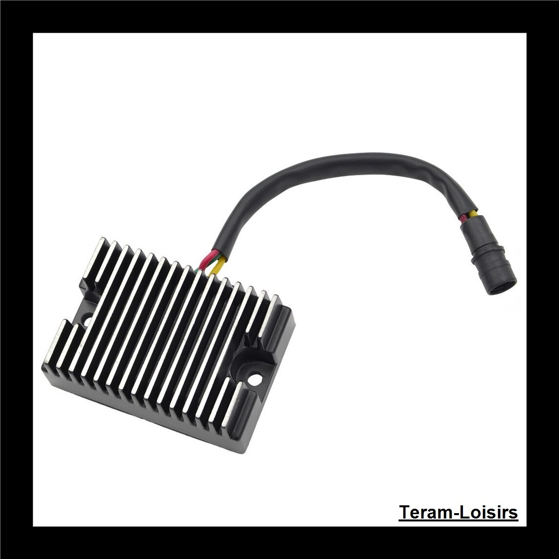 Régulateur de tension pour Harley Davidson XLS 1000 Roadster de 1978 à 1984 en aluminium noir