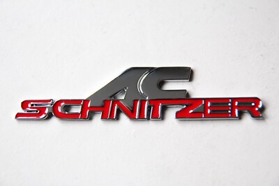 AC Schnitzer Red Rear Trunk Sticker Logo Badge Emblem BMW E39 E46 E90 E92 E60