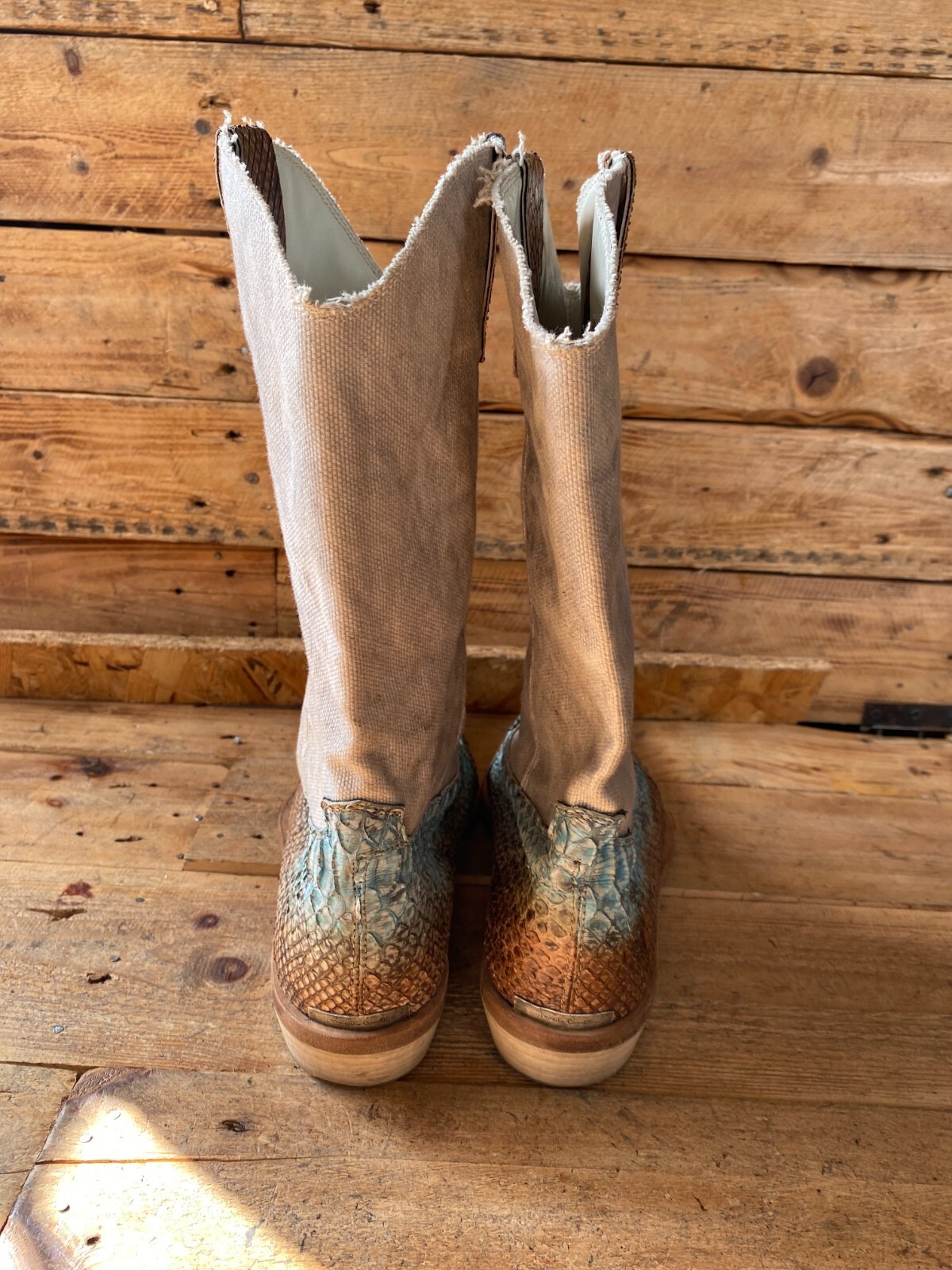 Roberto cavali western cowboys python  exotic, sn… - image 8