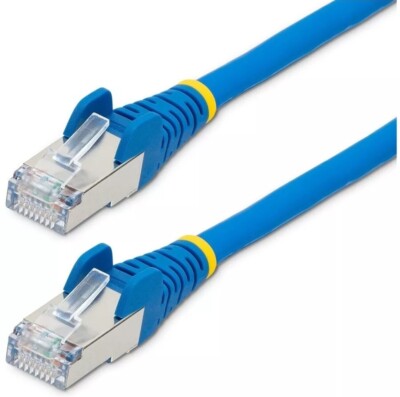 StarTech 25ft CAT6a Snagless S/FTP LSZH Ethernet Cable Blue NLBL25FCAT6APATCH