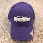 Washington Huskies Hat Purple Old English Spellout Logo Ncaa Adjustable Cap Nos