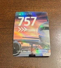 DELTA AIR LINES PILOT TRADING CARD 54 BOEING B757-300 CARD 2022 NEW!