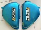 HONDA CB125S 1975 SIDE COVER & EMBLEM SET A PAIR NEW