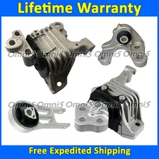 K4321 Motor & Transmission Mount Set 4pc For 2014-2022 Jeep Cherokee 3.2L AUTO