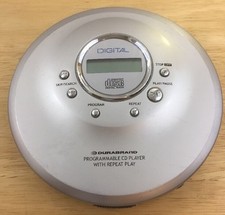 Durabrand Programmable Cd Player Portable Digital Bass Boost Silver