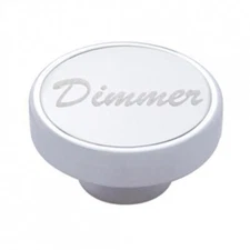 Stainless Plaque "Dimmer" Dash Knob For Peterbilt Kenworth Freightliner