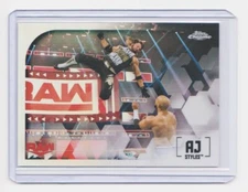 2020 TOPPS CHROME RAW AJ STYLES IMAGE VARIATION - CARD #IV-1 - FREE SHIPPING