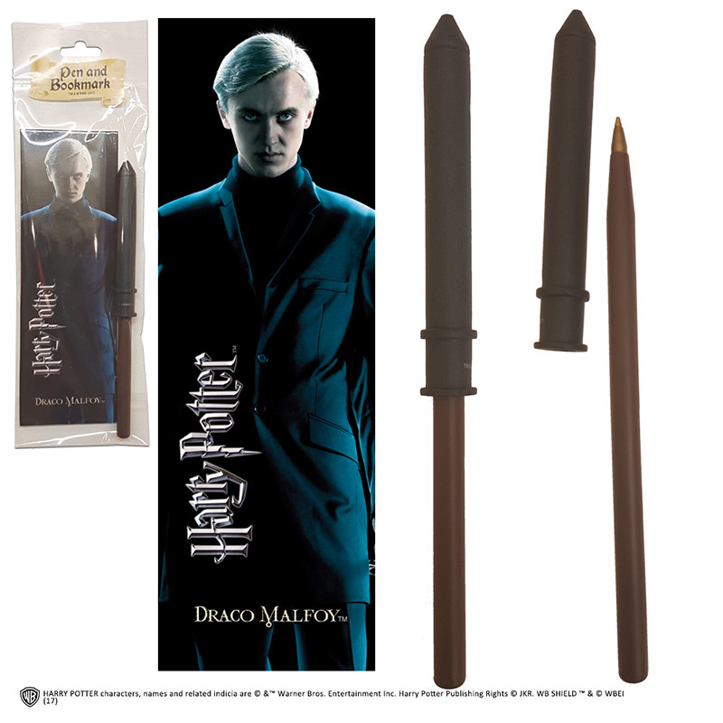 Thumbnail - Harry Potter Draco Malfoy Wand Pen And Bookmark- Stift Lesezeichen