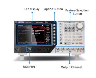 Hantek Arbitrary Waveform Function Generator HDG6112B 2CH 110MHZ 16Bit 1.25GSa/s