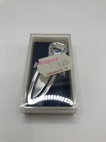 Vintage OPRYLAND Nashville Tennessee Metall Lesezeichen Souvenir mit Etui - Bild 3 von 5