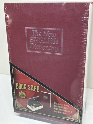 Book Safe Secrete Secure Dictionary Hidden Valuables 2 Keys 9.5'' x 6'' x 2'' NEW