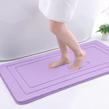 Memory Foam Bathroom Rug Mat 44x24, Ultra Soft and Absorbent Bath Mat, Machin...