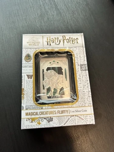 2023 NIUE  Harry Potter Magical Creatures Fluffy 1 Oz Silver Proof