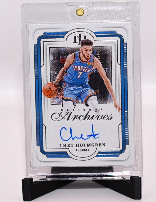 2024-25 Panini National Treasures Chet Holmgren National Archives Auto NAI-HOL