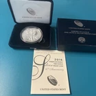 2016 W US Mint American Eagle One Ounce Silver Proof with Box & COA