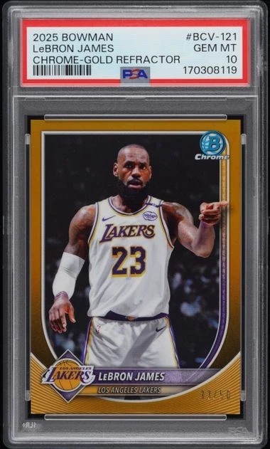 Bowman LeBron James 10 Graded Basketball Sports Trading Cards