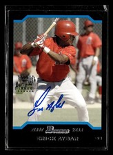 2004 Bowman Erick Aybar Autographs #172 Rookie Auto Anaheim Angels UX5652