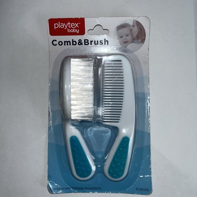 VTG Playtex Baby Comb & Brush Blue in Original Pack PL85500 Prop/Decor/Gift NEW