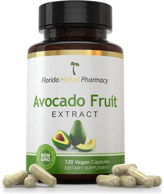 Florida Herbal Pharmacy Avocado Fruit Extract Capsules 10:1, 120 Ct