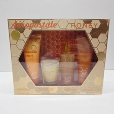 Aeropostale Honey Glow Set Body Mist Body Glow oil Body Lotion Fragrance Candle