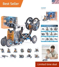12-in-1 Solar Robotics Kit: Educational STEM Toy for Kids 8-15 | Green Science