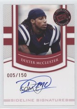 2010 Portrait Edition Sideline Signatures Ruby 5/150 Dexter McCluster Auto 9u7