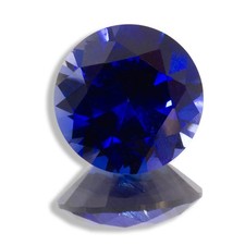 2mm - 12mm Round AAA Lab Created Blue Sapphire