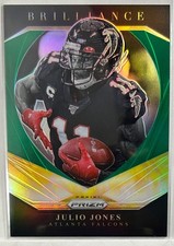 2020 Panini Prizm #12 Julio Jones Brilliance Prizms Green Atlanta Falcons