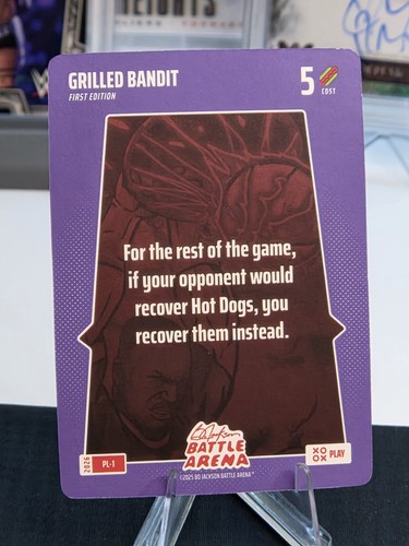 GRILLED BANDIT | Bo Jackson Battle Arena PL-1 | First Edition SSP | Play Card