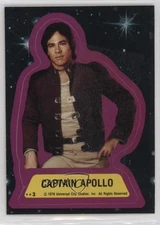 1978 Topps Battlestar Galactica Stickers Lee Adama Captain Apollo #3 0ad