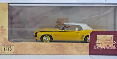 GLM Stamp Models 1969 Chevrolet Camaro RS SS Cabrio gelb geschlossenes Dach 1:43