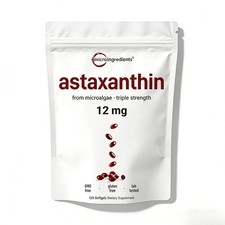 Astaxanthin 12mg,Micro Ingredients, Natural Antioxidant, Easy to Swallow