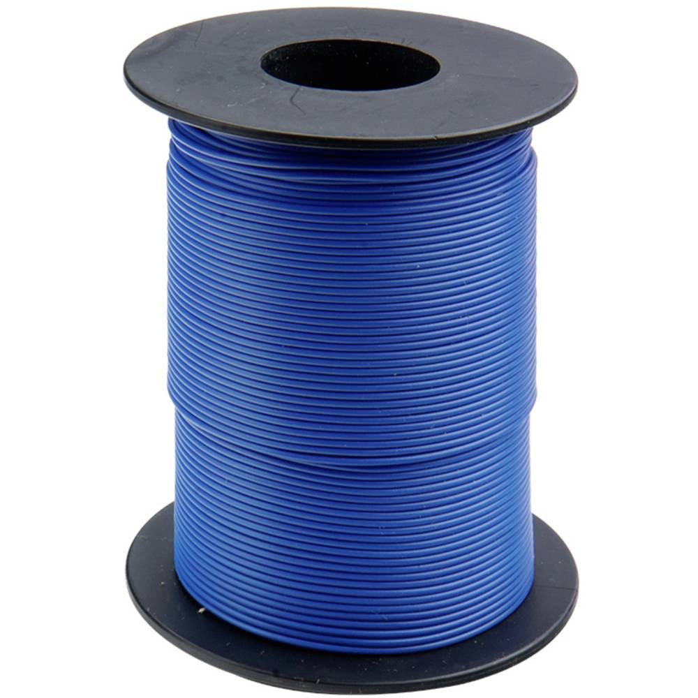 Fil de câblage 1 x 0.25 mm² bleu Donau 125-S50-2 bobine câble électrique souple cuivre 50m