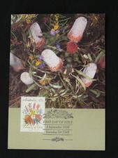 flowers maximum card Australia 1990