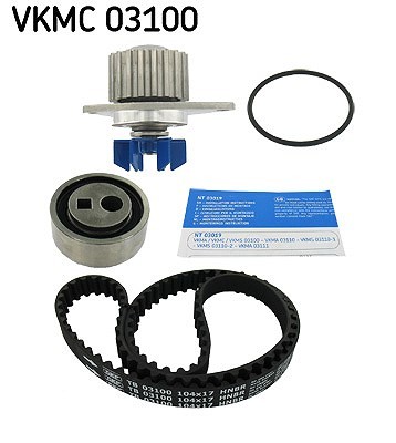 SKF Wasserpumpe + Zahnriemensatz U.A. FüR CitroËN, Peugeot-image